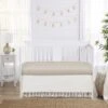 Sweet Jojo Designs Boy Or Girl Gender Neutral Unisex Baby Crib Bed Skirt Desert Sun Collection Solid Off White