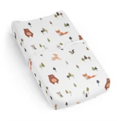 Sweet Jojo Designs Boy Girl Gender Neutral Unisex Changing Pad Sheet Woodland Animal Pals Green Beige And Orange -Smart Baby Decor GUEST ba7a0a90 3ffa 4d0d bce4 be6ac8d996d1