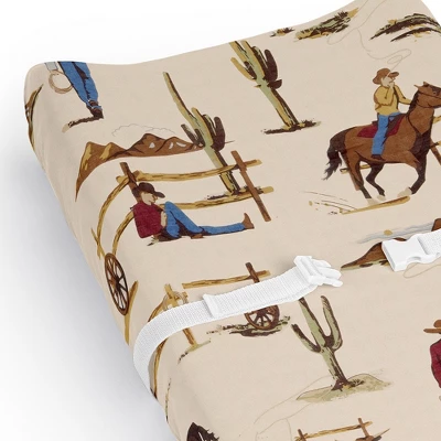Sweet Jojo Designs Boy Changing Pad Sheet Wild West Cowboy Multicolor 5 Sweet Jojo Designs Boy Changing Pad Sheet Wild West Cowboy Multicolor - Image 3
