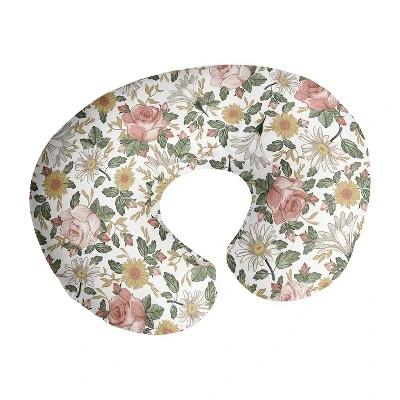 Sweet Jojo Designs Girl Support Nursing Pillow Cover (Pillow Not Included) Vintage Floral Pink Green And Yellow 7 Sweet Jojo Designs Girl Support Nursing Pillow Cover (Pillow Not Included) Vintage Floral Pink Green And Yellow - Image 5