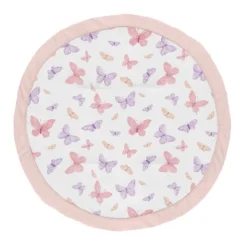 Sweet Jojo Designs Girl Baby Tummy Time Playmat Butterfly Blush Pink And Purple -Smart Baby Decor GUEST c4742c41 dc95 4b26 9b2d dad483d65511
