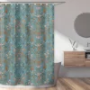 Sweet Jojo Designs Girl Shower Curtain 72in.x72in. Boho Floral Wildflower Blue Orange And Pink -Smart Baby Decor GUEST c6d7fde3 0988 42fb aec0 45de25b54edc