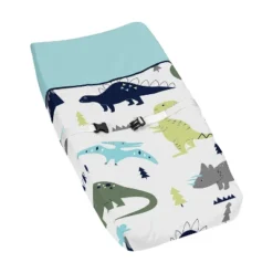 Sweet Jojo Designs Boy Changing Pad Cover Mod Dinosaur Blue And Green -Smart Baby Decor GUEST c99de06f 0716 47fa a1d2 4dc32cbacf07