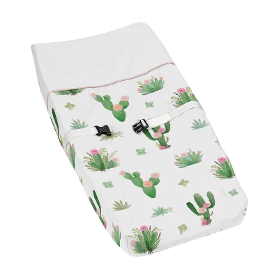 Sweet Jojo Designs Girl Changing Pad Cover Cactus Floral Green Pink And White 7 Sweet Jojo Designs Girl Changing Pad Cover Cactus Floral Green Pink And White - Image 5