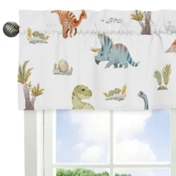 Sweet Jojo Designs Window Valance Treatment 54in. Watercolor Dinosaur Dino Multicolor -Smart Baby Decor GUEST ca4e2973 b904 4f84 b483 b4fa12429783