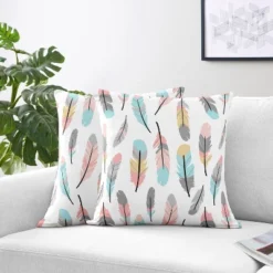 Coral & Turquoise Feather Throw Pillow - Sweet Jojo Designs 7 Coral & Turquoise Feather Throw Pillow - Sweet Jojo Designs -Smart Baby Decor GUEST caf6e566 4f07 4d34 b03a 528eb0ed35e6