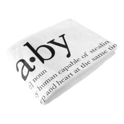 Sweet Jojo Designs Gender Neutral Unisex Baby Milestone Blanket Dictionary Black And White -Smart Baby Decor GUEST d171936c e2cf 44e3 91de 72572327a7ab