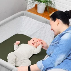 Sweet Jojo Designs Boy, Girl, Gender Neutral Baby Bassinet Fitted Sheets Set Watercolor Woodland Forest Animals Green Brown And Red 2pc -Smart Baby Decor GUEST d50158be 4eb4 484f 8420 afb10914eac4