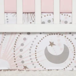 Sweet Jojo Designs Crib Bedding Set - Celestial - 11pc Pink/Gold -Smart Baby Decor GUEST d56d1b6c 6ecc 4ea5 b177 d80501209a0c