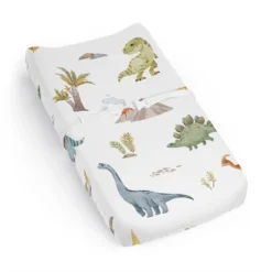 Sweet Jojo Designs Boy Changing Pad Sheet Watercolor Dinosaur Dino Multicolor -Smart Baby Decor GUEST d7325e4b 0150 4967 af21 d324329bdee6
