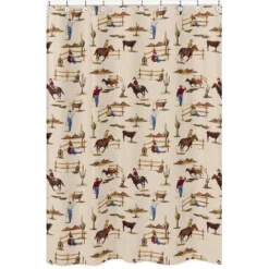 Sweet Jojo Designs Boy Shower Curtain 72in.x72in. Wild West Cowboy Multicolor -Smart Baby Decor GUEST d877bd8c 96a4 45d2 a4b1 48a86140f86c