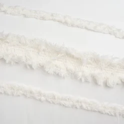 Sweet Jojo Designs Fabric Ottoman Pouf Cover Unstuffed Boho Fringe Ivory - Insert Not Included -Smart Baby Decor GUEST d88daf57 10eb 4ba7 80b2 36db4d9db1c2