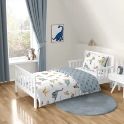 Sweet Jojo Designs Boy Toddler Bedding Set Watercolor Dinosaur Dino Multicolor 5pc -Smart Baby Decor GUEST d92bb1cc b48d 4355 b259 514922dbb94e