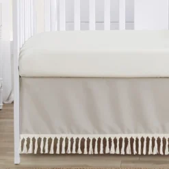 Sweet Jojo Designs Boy Or Girl Gender Neutral Unisex Baby Crib Bedding Set - Boho Fringe Taupe Linen Collection 4pc 9 Sweet Jojo Designs Boy Or Girl Gender Neutral Unisex Baby Crib Bedding Set - Boho Fringe Taupe Linen Collection 4pc -Smart Baby Decor GUEST dae8ccbc cea0 4ced bae9 43e16ffa4121