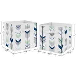 Sweet Jojo Designs Fabric Storage Bins Set Mod Arrow Grey Blue And Green 5 Sweet Jojo Designs Fabric Storage Bins Set Mod Arrow Grey Blue And Green -Smart Baby Decor GUEST dc26112c 1291 4022 ac56 511251c28571