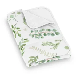 Sweet Jojo Designs Boy Girl Unisex Gender Neutral Toddler Weighted Blanket 5lbs. For Kids Botanical Green And White -Smart Baby Decor GUEST dd677857 ee7d 4654 a5e4 d420e2f9f5d1
