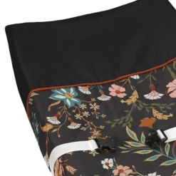 Sweet Jojo Designs Girl Changing Pad Cover Boho Floral Wildflower Black Orange And Blue -Smart Baby Decor GUEST de84b0fd a56b 4558 b136 0a8aa18675b7