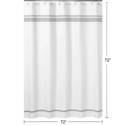 Sweet Jojo Designs Shower Curtain 72in.x72in. Hotel White And Gray 9 Sweet Jojo Designs Shower Curtain 72in.x72in. Hotel White And Gray -Smart Baby Decor GUEST e038f7a7 9ffd 4bd8 9f5a 04f45b4f665d