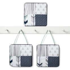 Sweet Jojo Designs Crib Bedding Set - Navy & Mint Woodsy - 11pc -Smart Baby Decor GUEST e32b0ac0 acc3 4e51 9ec8 e0fd26cdec18
