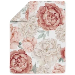 Sweet Jojo Designs Girl Toddler Bedding Set Peony Floral Garden Pink And Ivory 5pc -Smart Baby Decor GUEST e86bf521 6c94 4710 9c33 48341faf5c98