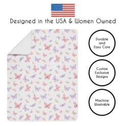 Sweet Jojo Designs Girl Toddler Bedding Set Butterfly Blush Pink And Purple 5pc -Smart Baby Decor GUEST ea454c91 bb1a 4429 9aa2 393bd9a4fc4b