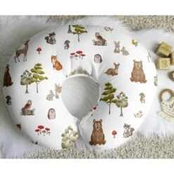 Sweet Jojo Designs Boy, Girl, Unisex/Gender Neutral Support Nursing Pillow Cover (Pillow Not Included) Watercolor Woodland Forest Animals Multicolor -Smart Baby Decor GUEST ed656295 c6bb 48eb b9f0 78c9719dfab0