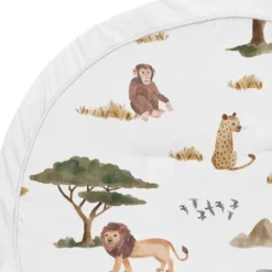 Sweet Jojo Designs Boy Or Girl Gender Neutral Unisex Baby Tummy Time Playmat Jungle Animals Yellow Orange And White -Smart Baby Decor GUEST ee2201b9 9b9c 4dfd b294 6d4ef2b40758