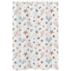 Sweet Jojo Designs Boy, Girl, Unisex/Gender Neutral Shower Curtain 72in.x72in. Seashells Multicolor 13 Sweet Jojo Designs Boy, Girl, Unisex/Gender Neutral Shower Curtain 72in.x72in. Seashells Multicolor -Smart Baby Decor GUEST f30d38e9 7f29 4e03 b79c 83b10b48da22