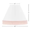 Sweet Jojo Designs Girl Empire Lamp Shade 4in.x7in.x10in. Boho Fringe White And Pink -Smart Baby Decor GUEST f3fa70bb cba4 4927 ab2d c3dec060a3a3