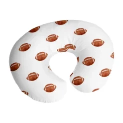 Sweet Jojo Designs Boy Support Nursing Pillow Cover (Pillow Not Included) Watercolor Sports Theme Brown And White -Smart Baby Decor GUEST f4328a79 9864 4411 b1f6 249e6e500339