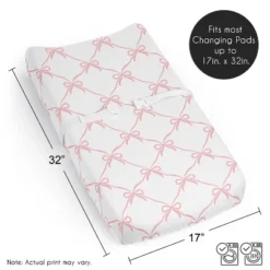 Sweet Jojo Designs Girl Changing Pad Sheet Ballerina And Ballet Bows Pink And White -Smart Baby Decor GUEST f5c1b186 32b9 4cc6 845a 93bdaab67716