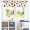 Sweet Jojo Designs Window Valance Treatment 54in. Watercolor Sports Theme Multicolor -Smart Baby Decor GUEST f9a73974 57d2 411d 9941 c2d9644828f1