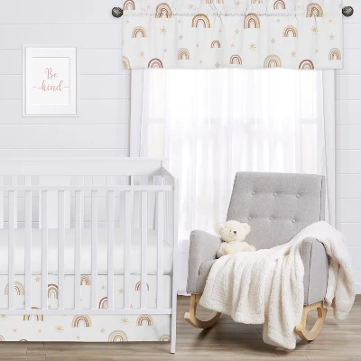 Sweet Jojo Designs Window Valance Treatment 54in. Boho Rainbow Pink Yellow And Beige 4 Sweet Jojo Designs Window Valance Treatment 54in. Boho Rainbow Pink Yellow And Beige - Image 2