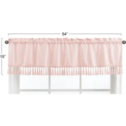 Sweet Jojo Designs Window Valance Treatment 54in. Bohemian Blush Pink