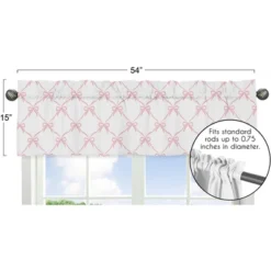 Sweet Jojo Designs Girl Window Valance Treatment 54in. Ballerina And Ballet Bows Pink And White -Smart Baby Decor GUEST fe6a1c85 b4fd 438e 9c50 b6dffaf0da1d