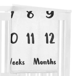 Sweet Jojo Designs Gender Neutral Unisex Baby Milestone Blanket Dictionary Black And White -Smart Baby Decor GUEST feeb3c2d dbdc 4cf6 a375 aa10d9682cd6
